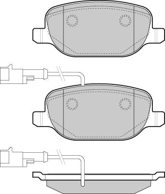 LPR 05P855A - Тормозные колодки, дисковые, комплект autospares.lv