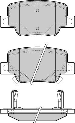 E.T.F. 12-1424 - Тормозные колодки, дисковые, комплект autospares.lv