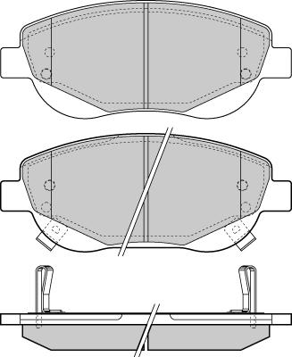 Magneti Marelli 363700201904 - Тормозные колодки, дисковые, комплект autospares.lv