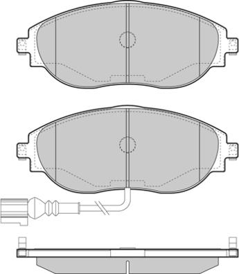 E.T.F. 12-1474 - Тормозные колодки, дисковые, комплект autospares.lv