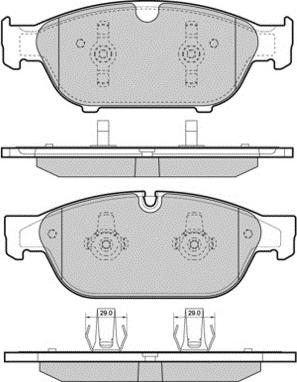 E.T.F. 12-1476 - Тормозные колодки, дисковые, комплект autospares.lv