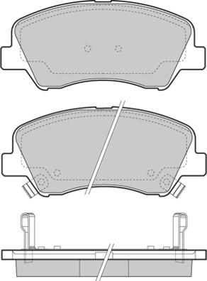 E.T.F. 12-1470 - Тормозные колодки, дисковые, комплект autospares.lv