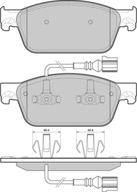 E.T.F. 12-1478 - Тормозные колодки, дисковые, комплект autospares.lv