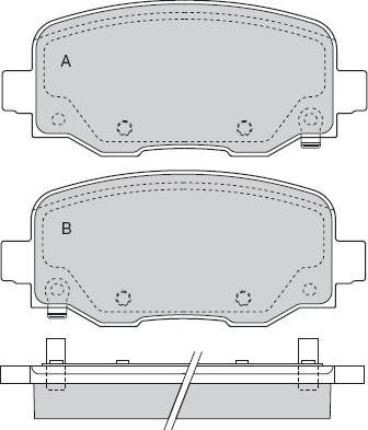 E.T.F. 12-1590 - Тормозные колодки, дисковые, комплект autospares.lv