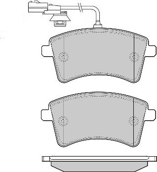 E.T.F. 12-1593 - Тормозные колодки, дисковые, комплект autospares.lv