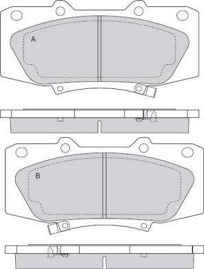 SCT-MANNOL SP 705 PR - Тормозные колодки, дисковые, комплект autospares.lv