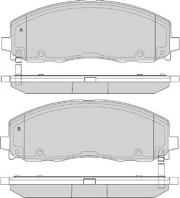 E.T.F. 12-1543 - Тормозные колодки, дисковые, комплект autospares.lv