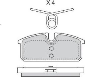 Valeo 671665 - Тормозные колодки, дисковые, комплект autospares.lv