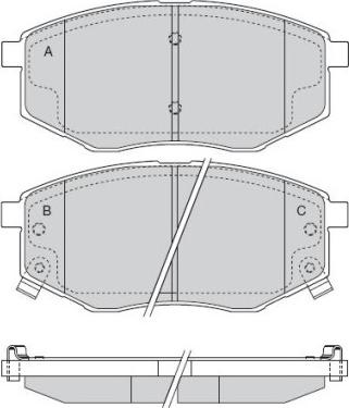 Motaquip LVXL1757 - Тормозные колодки, дисковые, комплект autospares.lv