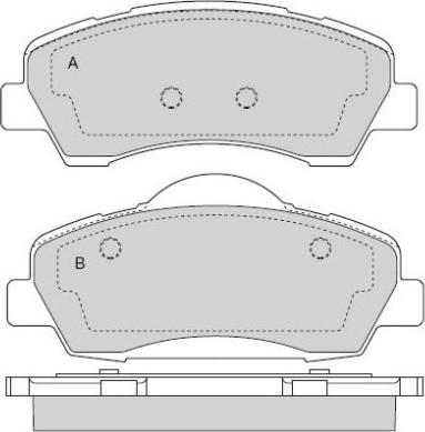 E.T.F. 12-1559 - Тормозные колодки, дисковые, комплект autospares.lv