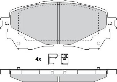 ITN 16-BP2115 - Тормозные колодки, дисковые, комплект autospares.lv