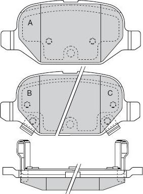 E.T.F. 12-1550 - Тормозные колодки, дисковые, комплект autospares.lv