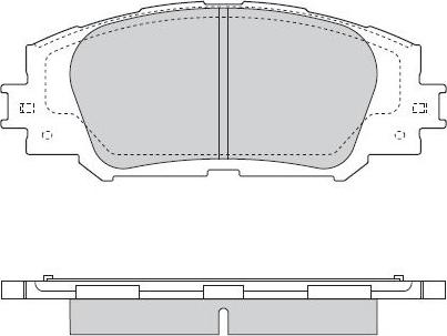 E.T.F. 12-1564 - Тормозные колодки, дисковые, комплект autospares.lv