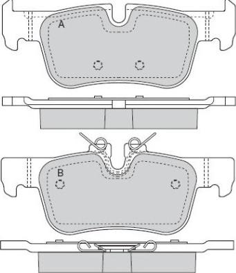 Necto FD7716A - Тормозные колодки, дисковые, комплект autospares.lv