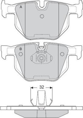 E.T.F. 12-1509 - Тормозные колодки, дисковые, комплект autospares.lv