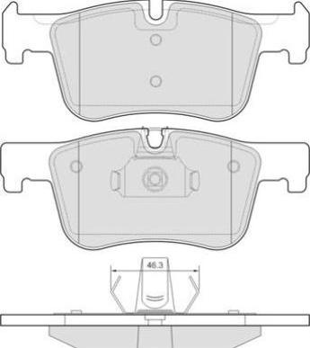 E.T.F. 12-1503 - Тормозные колодки, дисковые, комплект autospares.lv