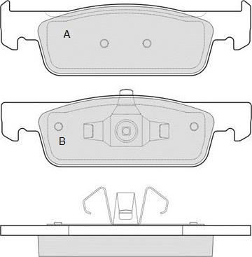 E.T.F. 12-1512 - Тормозные колодки, дисковые, комплект autospares.lv