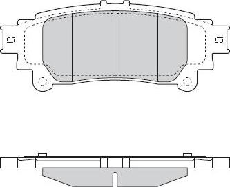 Kaishin D2329 - Тормозные колодки, дисковые, комплект autospares.lv