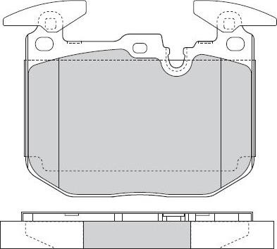 E.T.F. 12-1522 - Тормозные колодки, дисковые, комплект autospares.lv