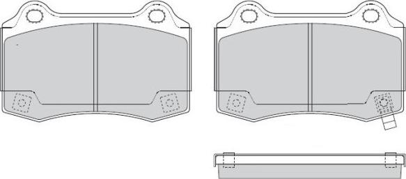 E.T.F. 12-1579 - Тормозные колодки, дисковые, комплект autospares.lv