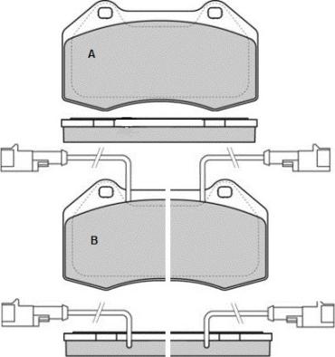 E.T.F. 12-1576 - Тормозные колодки, дисковые, комплект autospares.lv