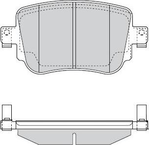 E.T.F. 12-1570 - Тормозные колодки, дисковые, комплект autospares.lv