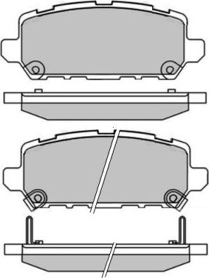 E.T.F. 12-1696 - Тормозные колодки, дисковые, комплект autospares.lv