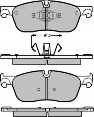 NAP NP2784 - Тормозные колодки, дисковые, комплект autospares.lv