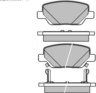 E.T.F. 12-1645 - Тормозные колодки, дисковые, комплект autospares.lv