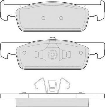 E.T.F. 12-1641 - Тормозные колодки, дисковые, комплект autospares.lv