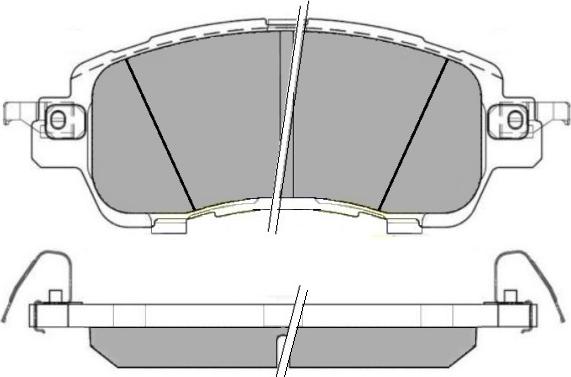 MDR MFP-23000 - Тормозные колодки, дисковые, комплект autospares.lv