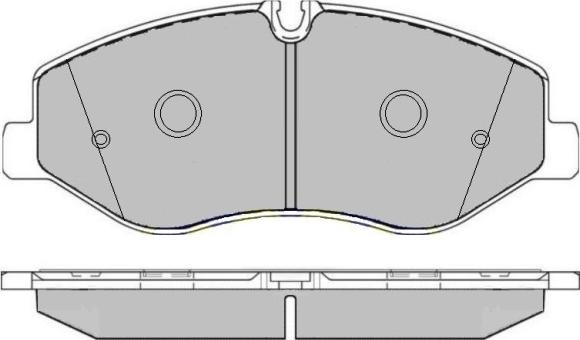 Remsa 1623 - Тормозные колодки, дисковые, комплект autospares.lv