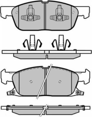 E.T.F. 12-1661 - Тормозные колодки, дисковые, комплект autospares.lv