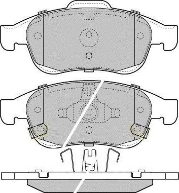 E.T.F. 12-1603 - Тормозные колодки, дисковые, комплект autospares.lv