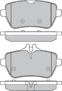 E.T.F. 12-1619 - Тормозные колодки, дисковые, комплект autospares.lv