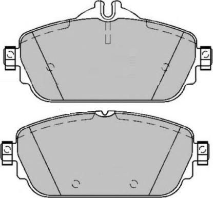 E.T.F. 12-1615 - Тормозные колодки, дисковые, комплект autospares.lv