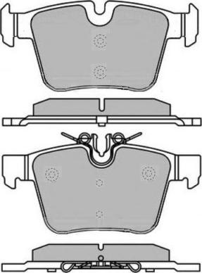 E.T.F. 12-1616 - Тормозные колодки, дисковые, комплект autospares.lv