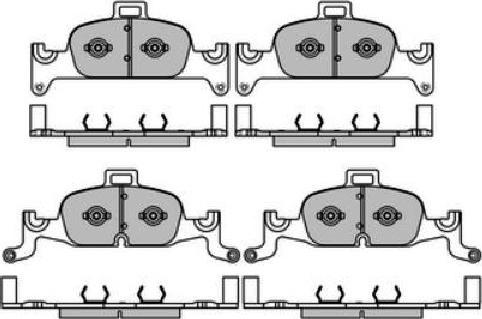 E.T.F. 12-1681 - Тормозные колодки, дисковые, комплект autospares.lv