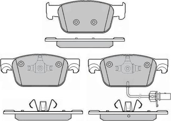 E.T.F. 12-1682 - Тормозные колодки, дисковые, комплект autospares.lv