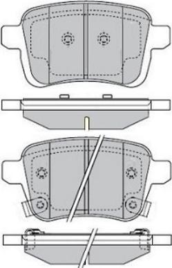 E.T.F. 12-1638 - Тормозные колодки, дисковые, комплект autospares.lv