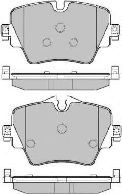 E.T.F. 12-1620 - Тормозные колодки, дисковые, комплект autospares.lv