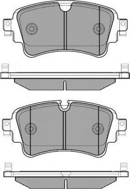 E.T.F. 12-1679 - Тормозные колодки, дисковые, комплект autospares.lv