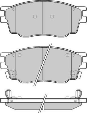 E.T.F. 12-1092 - Тормозные колодки, дисковые, комплект autospares.lv