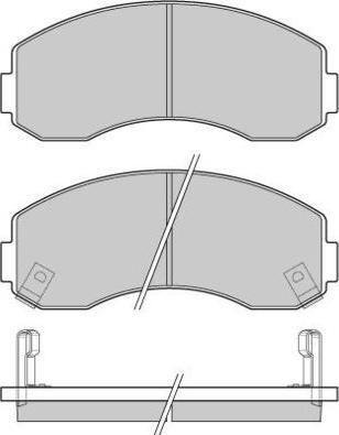 E.T.F. 12-1044 - Тормозные колодки, дисковые, комплект autospares.lv