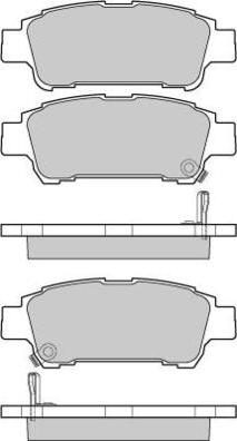 HITEC H 1135 - Тормозные колодки, дисковые, комплект autospares.lv