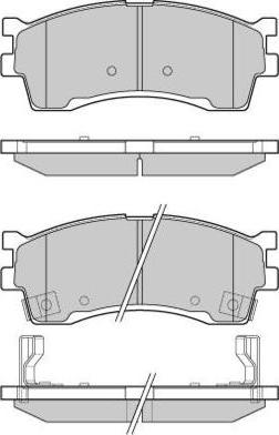 E.T.F. 12-1055 - Тормозные колодки, дисковые, комплект autospares.lv