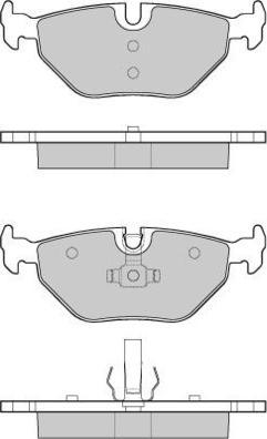 E.T.F. 12-1051 - Тормозные колодки, дисковые, комплект autospares.lv