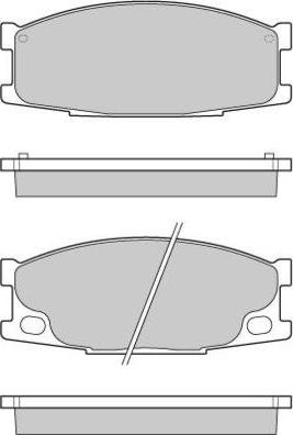 HP 2608 - Тормозные колодки, дисковые, комплект autospares.lv