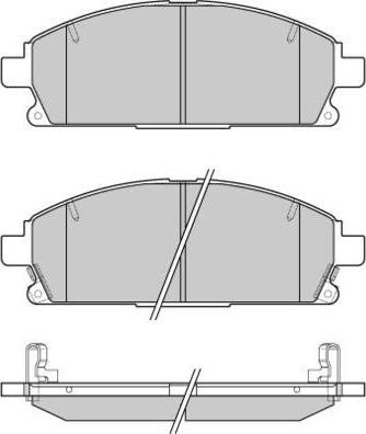 E.T.F. 12-1068 - Тормозные колодки, дисковые, комплект autospares.lv