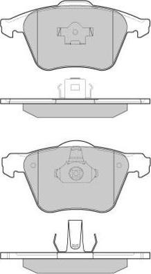 E.T.F. 12-1062 - Тормозные колодки, дисковые, комплект autospares.lv